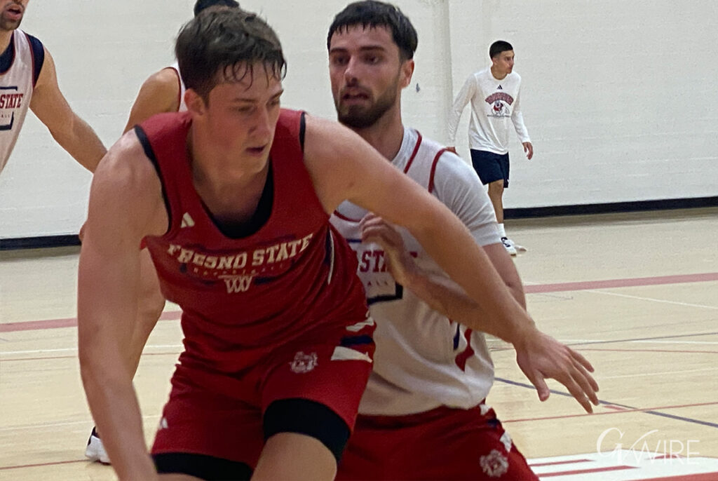 Gasper Kocevar, is one of six new international recruits for Fresno State men's basketball