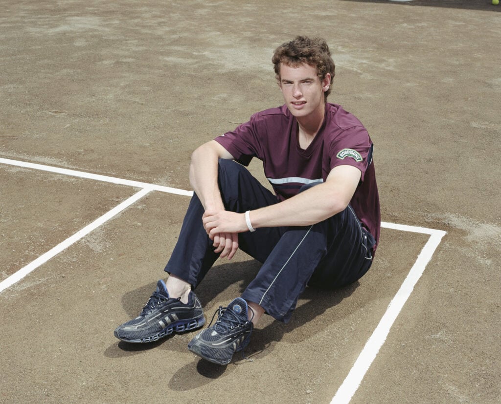 Andy Murray pictured at the Sanchez-Casal Tennis Academy in 2005