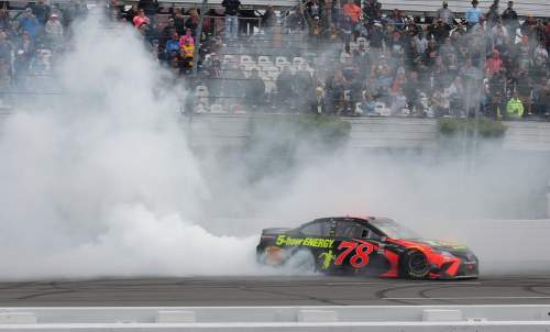 Truex celebrates Pocono victory