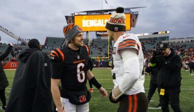 [Browning back in 2023] “I'm one of the top 32 quarterbacks in the world and happen to be on a roster with a quarterback who's proven to be top five.”