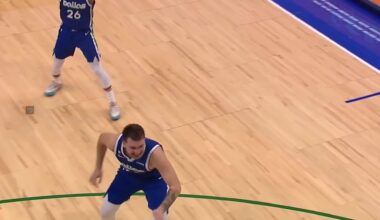 Luka Doncic hits insane shot off missed free throw to force OT vs Knicks