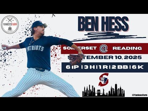 Ben Hess Vs. Reading 9/10/25