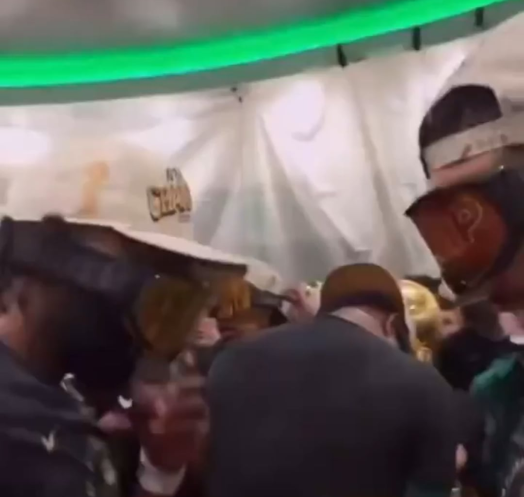 JT and JB celebrating the chip