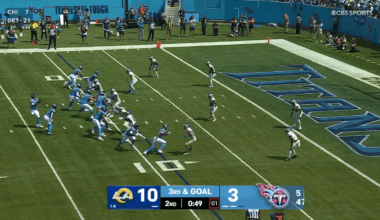 [Highlight] Cam Ward scrambles to extend play, makes crossbody throw for touchdown