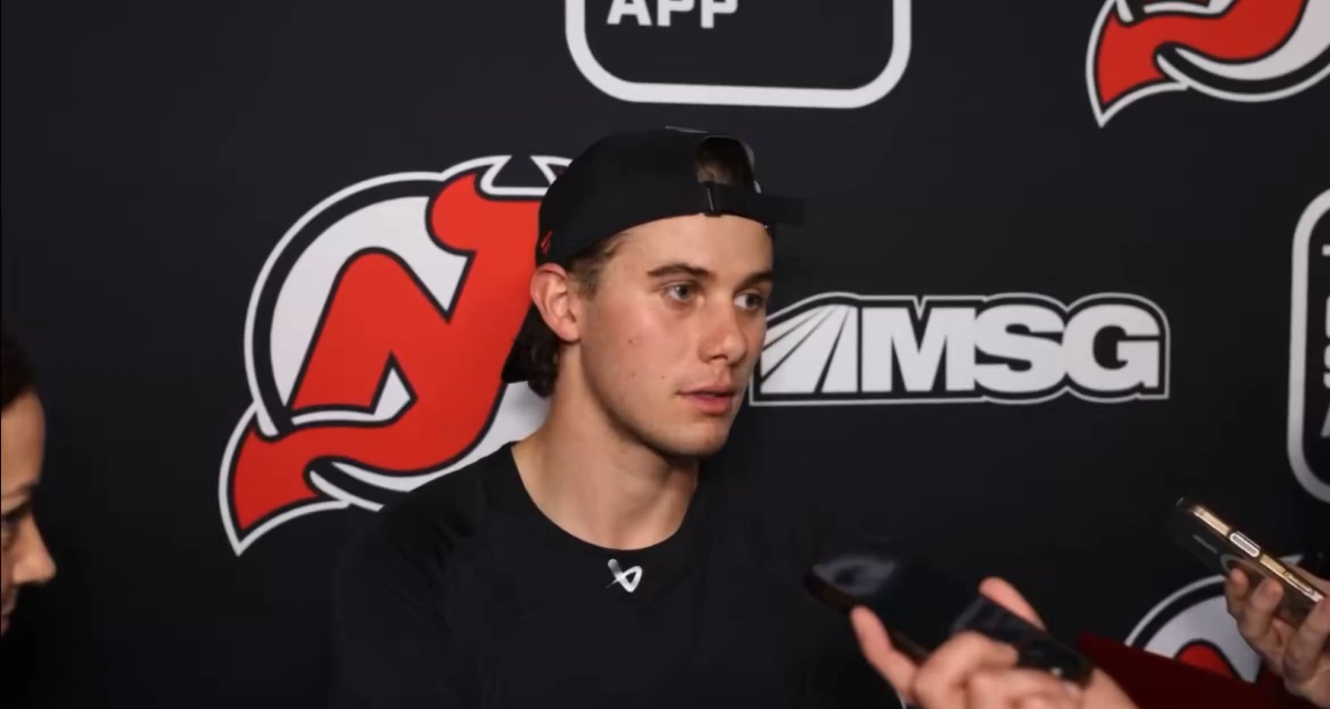 Jack Hughes in mid-season interview form