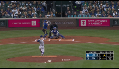 Tigers caught a stray during the Mariners/Dodgers game last night.