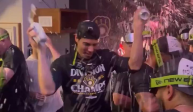 HQ video of Yelich Celebration via Curt Hogg