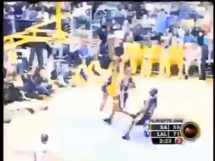 LeBron at 18 watching Kobe & Shaq