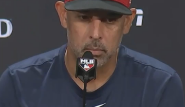 Alex Cora is asked what impressed him the most about Aaron Judge's 2025 season