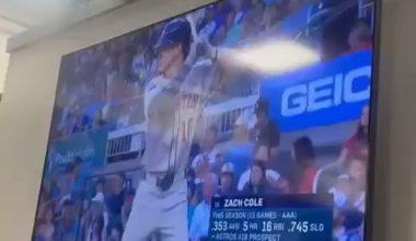 The Hooks react to Zach Cole’s first big league home run