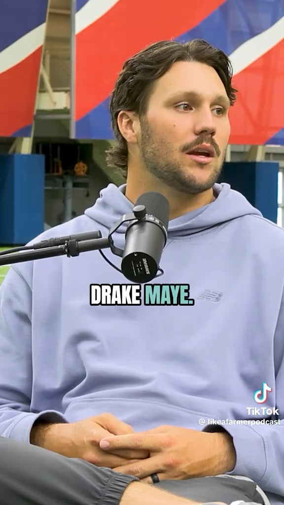 Josh Allen talks about spending time with Drake Maye this offseason