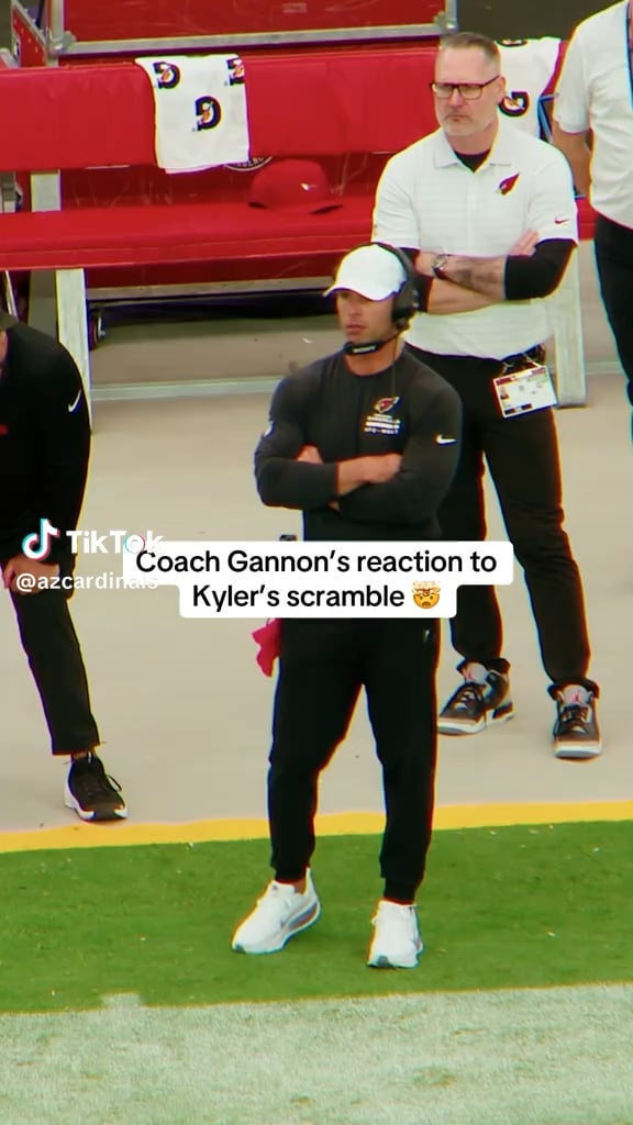 Gannon’s reaction to Kyler’s 30 yard scramble last week 🙌