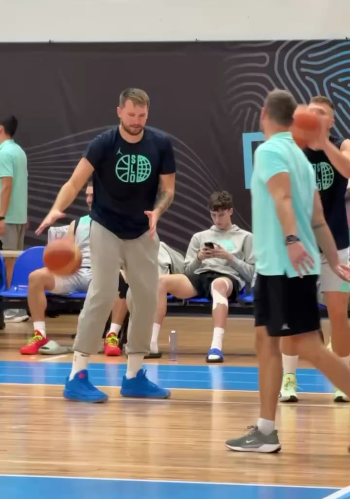 Luka Dončić was being a total menace in practice