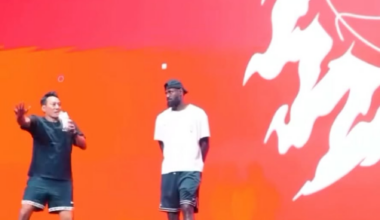 Fan tried to run up on LeBron today