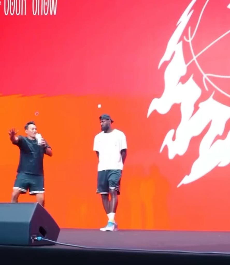 Fan tried to run up on LeBron today