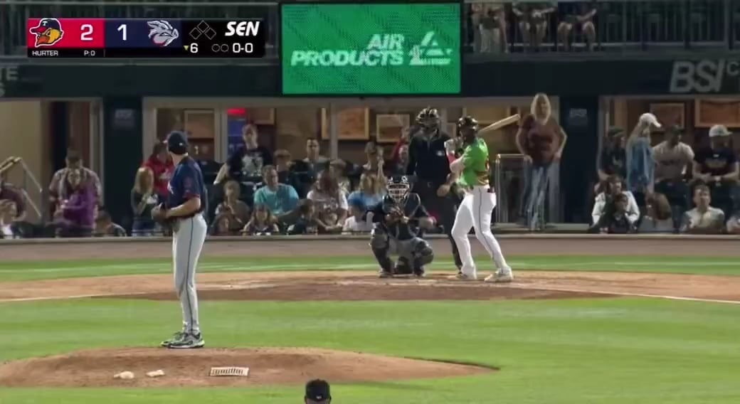 Brant Hurter returned to the mound for Toledo on Saturday night. The good news? He threw strikes (19/26) and didn’t give up any contact over 94MPH. The bad news? 4 ER on 4H and a wild pitch, and 7 balls hit at 87-93 MPH.
