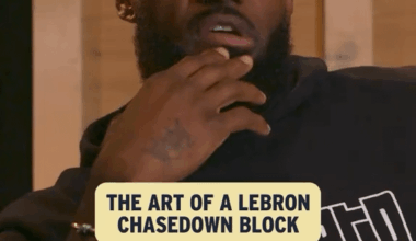 The art of a LeBron chasedown block