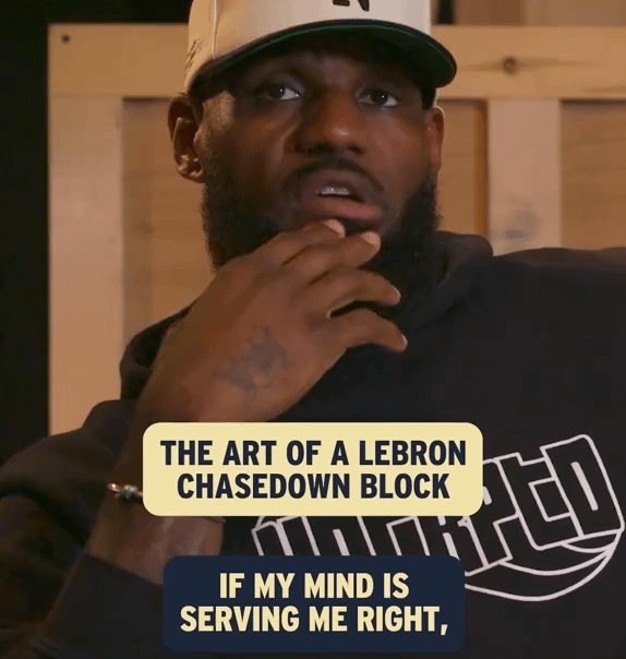 The art of a LeBron chasedown block
