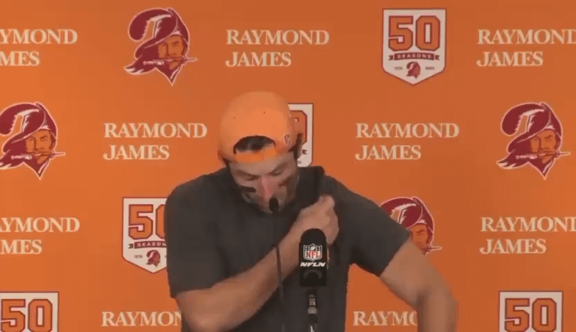 [Highlight] QB Baker Mayfield on beating the Jets: “Their D-coordinator (Steve Wilks) was the one who cut me in Carolina. A lot of stuff was personal today. Haason Reddick. Former Jet. A lot of people.”