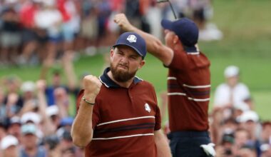 Ryder Cup 2025 live: Day two scores as McIlroy and Lowry overcome hostile USA crowd to move to brink of glory