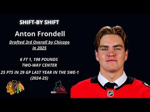 Anton Frondell - Shift-By-Shift of last game