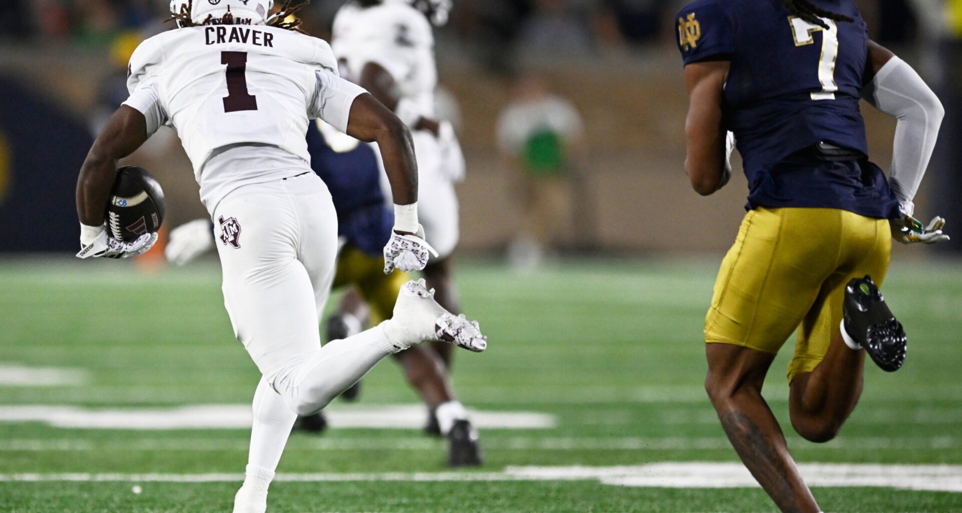 AP Player of the Week: Texas A&M’s Mario Craver honored for his career night against Notre Dame