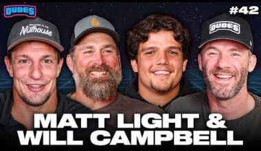 Will Campbell and Matt Light on Gronk and Edelman's Dudes on Dudes show