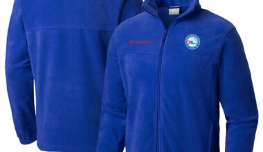 80% off Sixers Columbia Steens Mountain Full-Zip Jacket