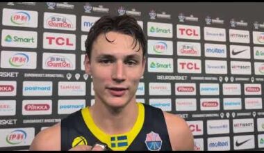 Video: Pelle Larsson reacts to making the knockout stages of EuroBasket 2025
