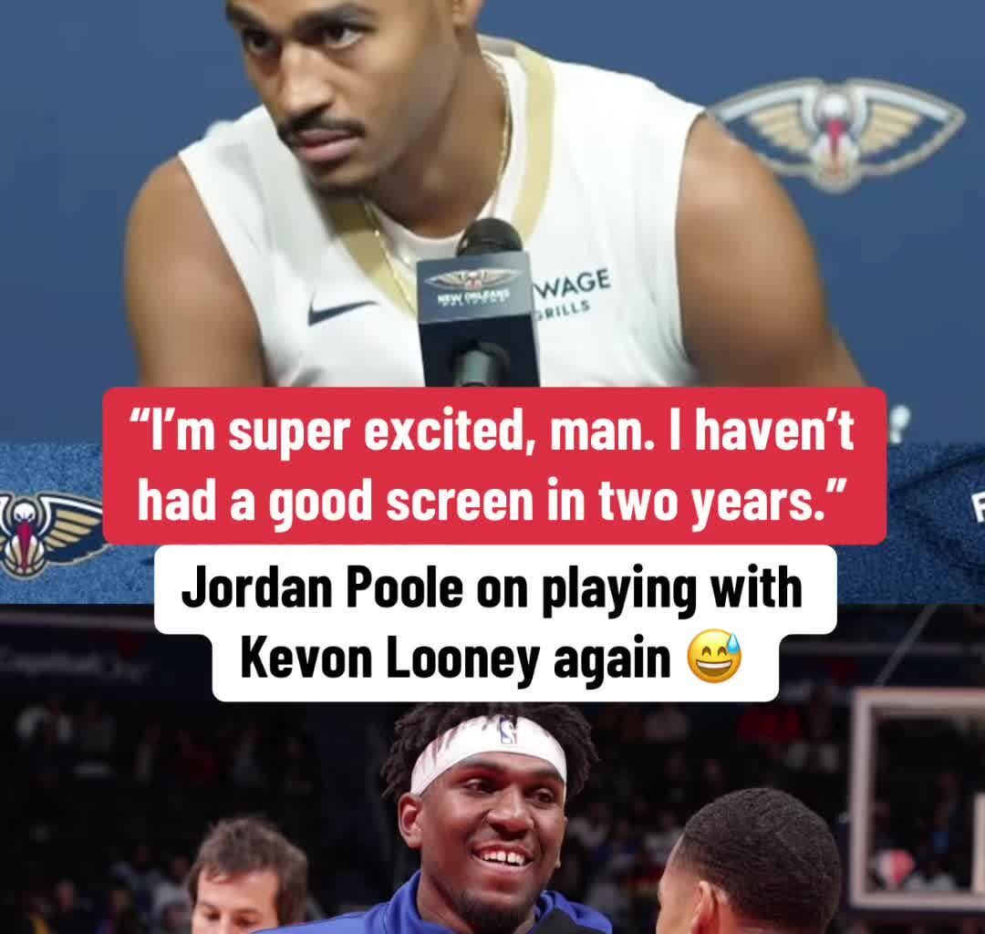 Jordan Poole: "I'm super excited (to team up with Kevon Looney again), I haven't had a good screen in two years"