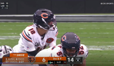 Caleb's signature trick is the sack-escape-to-sideline-missile