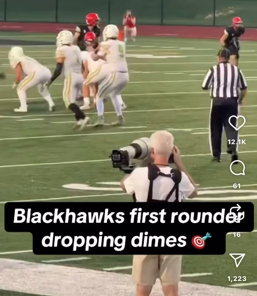 [Bardown via Instagram] Mason West with the long bomb