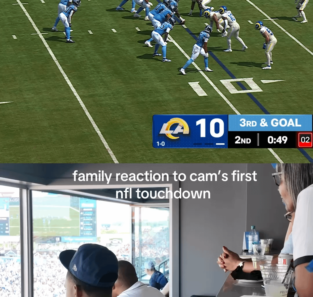 [Highlight] Cam Ward's family reacts to his first career touchdown