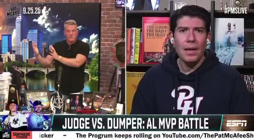 Jeff Passan talks about player opinion on AL MVP race [Pat McAfee Show]