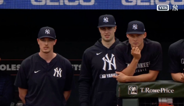 The Yankees dugout was loving this 10th inning