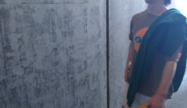 Wish I could walk out and see this again. The chants, the drums, the horns, all in beautiful green and gold. FJF.