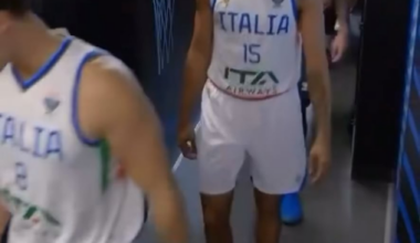 Apparently, as Luka was walking to the locker room at halftime with a bunch of the Italian players, he says to his team, “Let’s go, let’s go. They’re petrified, let’s go” 😭
