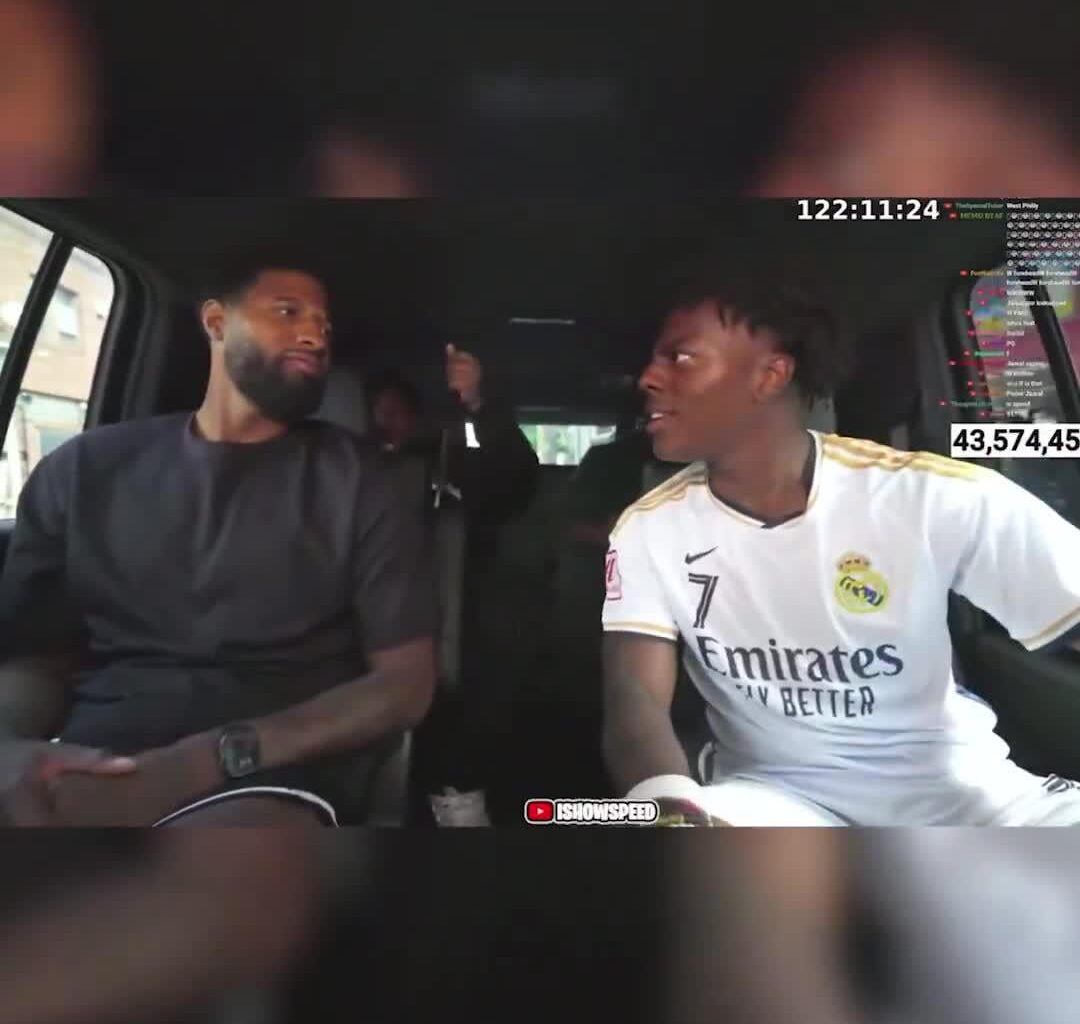 Paul George and Streamer/Content Creator IShowSpeed Link Up: Speed: “You from Philly?” Paul George: “HELL NAH” Speed: “What you in Philly for?” Paul George: “I play here.”