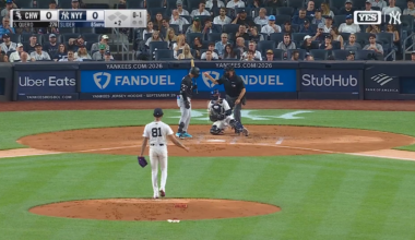 "I'm doing great, I'm doing so good." 

Oswaldo Cabrera is in the booth tonight talking about his recovery