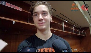 Full media session from Beckett Sennecke, Drew Helleson, Matthew Phillips and Joel Quenneville on Ducks 6-1 preseason win over Utah