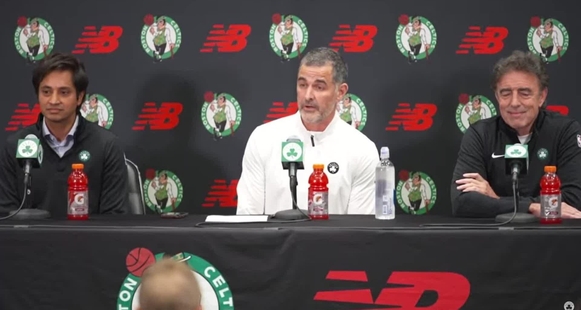 Bill Chisholm (new Celtics owner) makes reference to the new owners curse and says Brad Stevens will be driving basketball decisions