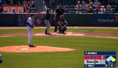 Kevin McGonigle launches a 2-run rocket to right to put the Seawolves up early. It’s his 9th home run with Erie, his 8th in August, and his 16th this year.