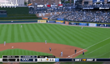 [Highlight] On the first pitch since coming off the IL, Parker Meadows hits a 2 run HR