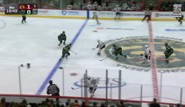 Frank Nazar shows off his speed in getting his 2nd goal of the game