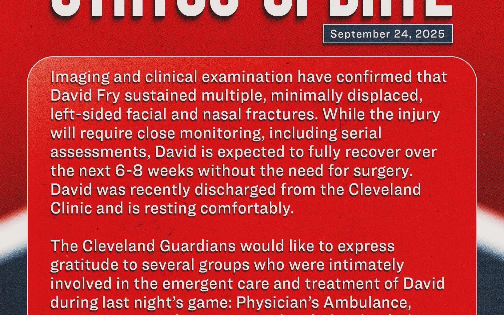 I saw a good bit of concern from my rivals up north, and figured I'd share this here. Mods, remove if you believe you have to. Thank you for being good neighbors. We love Fry and respect the hell out of Skubal for reaching out and worrying so sincerely for him. (Back to my sub I go)