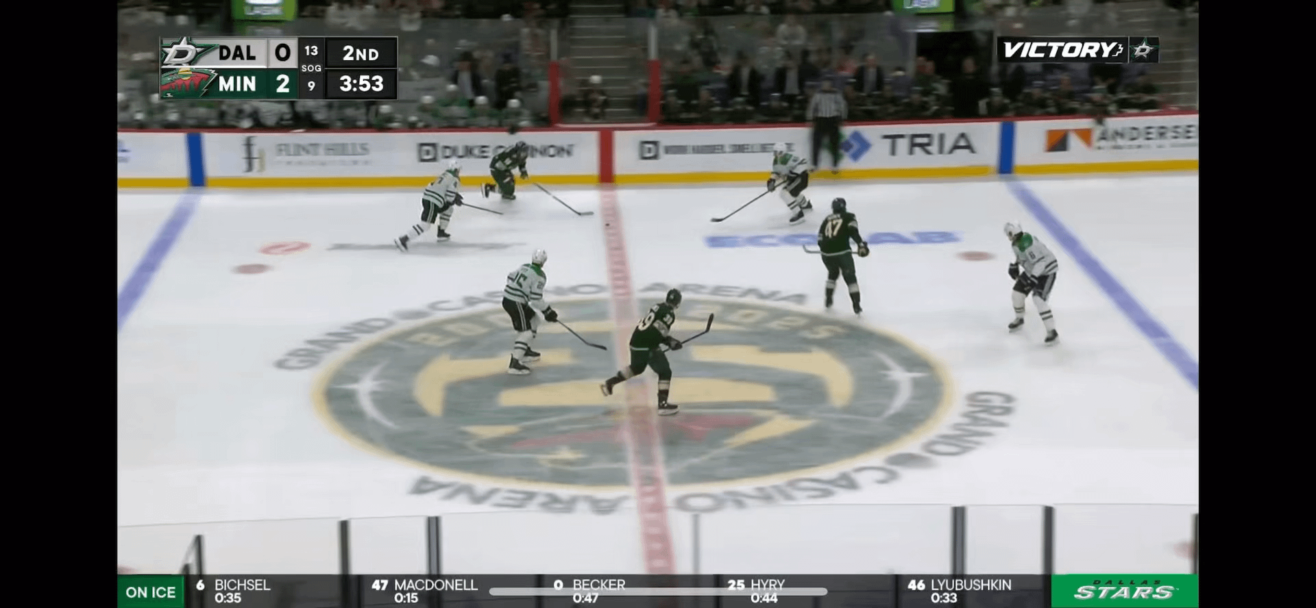 Wyatt Johnston scores a pair of goals in Saint Paul, Minnesota