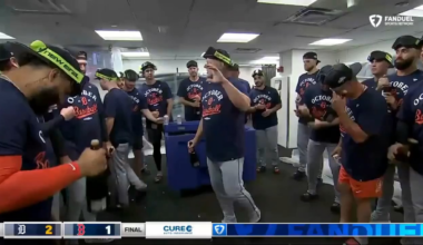 AJ Hinch Victory Speech: "A team that stays together is what? very dangerous. The best time to be dangerous is in October."