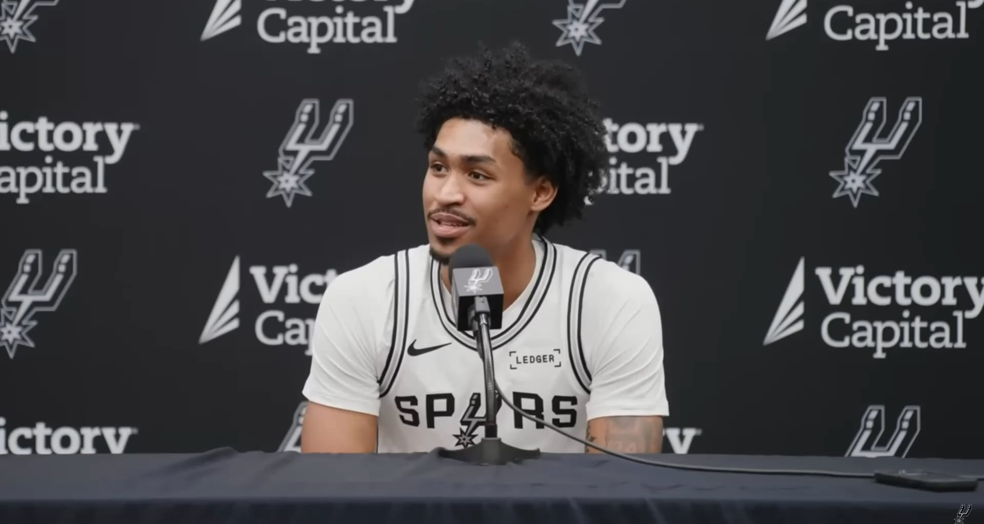 Harper on talking to Pop: "Talking to a legend like that is obviously surreal. I went from being in college to being in an organization so highly touted so just talking to him and picking his brain about little stuff has definitely been a blessing."