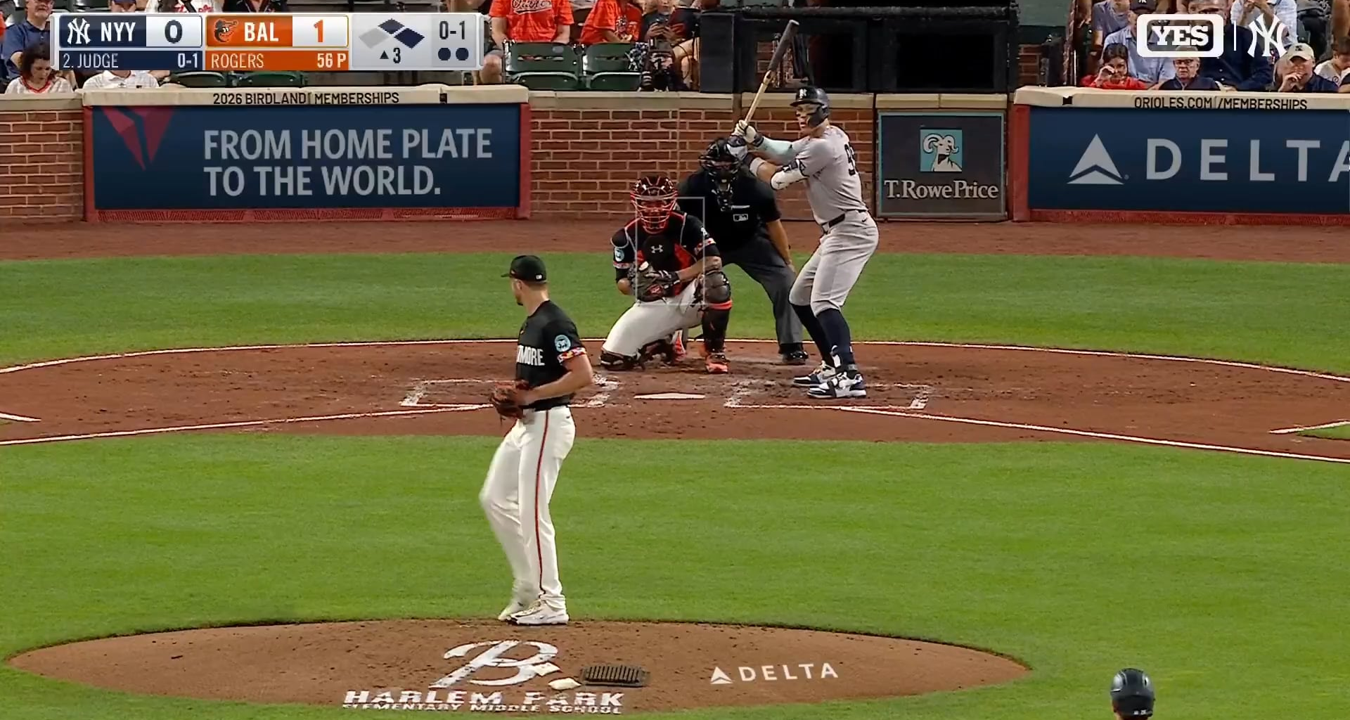 Another bad pitch call on Judge and Boone is starting to get fired up