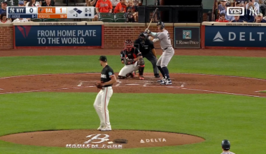 Another bad pitch call on Judge and Boone is starting to get fired up